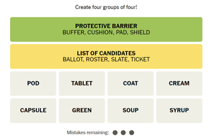 Create 4 groups of 4