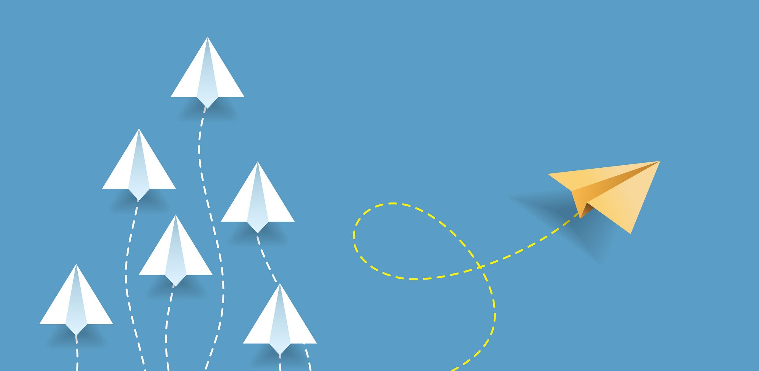 paper airplanes graphic