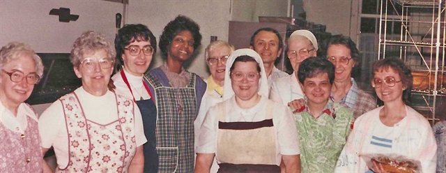 Baking Crew in the 1980s with Sr. Michael Mary Muse