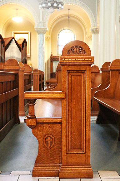 Pews in St. Joseph Chapel