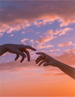 Hands reaching out Hands reaching out