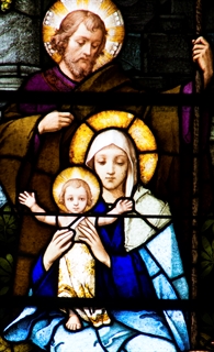 Chapel window depicting St. Joseph