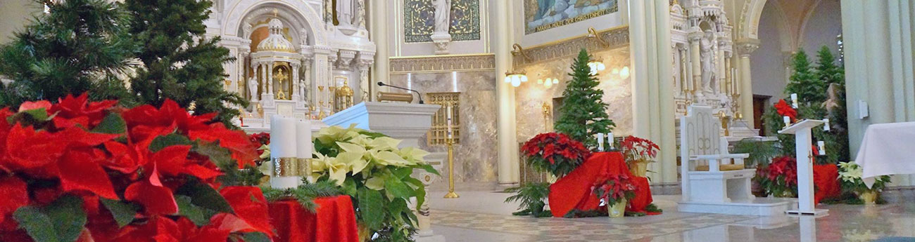 St. Joseph Chapel decorated for Christmas