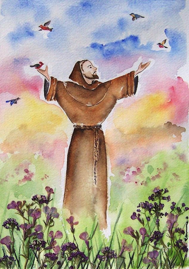 St. Francis painting by Regina Ammerman, used with permisison