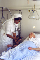 Sr. Mary Kuttikkattil works as a nurse at Bruder-Klaus-Hospital in Waldkirch