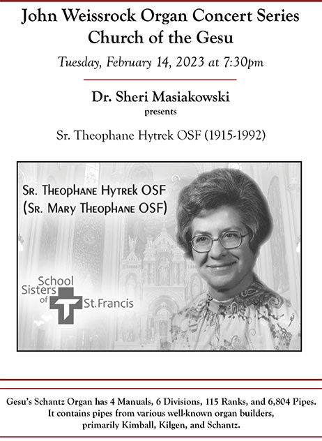 Works of Sr. Theophane Gesu Program